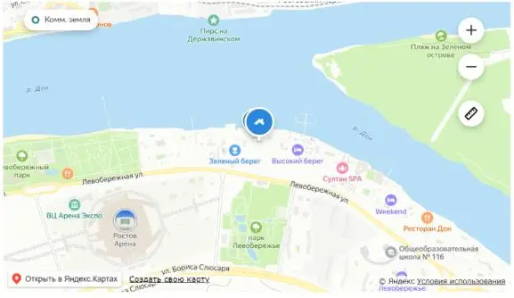 Карта расположения участков